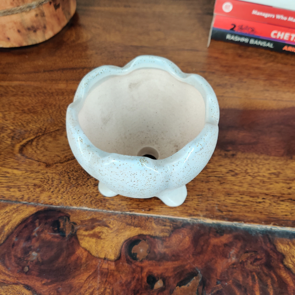 Dia-Style Small Ceramic Bonsai Pot | 9 cm / 3.5 Inch