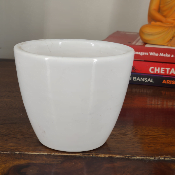Cup-Shaped Ceramic Flower Pot | 10 cm / 4 Inch