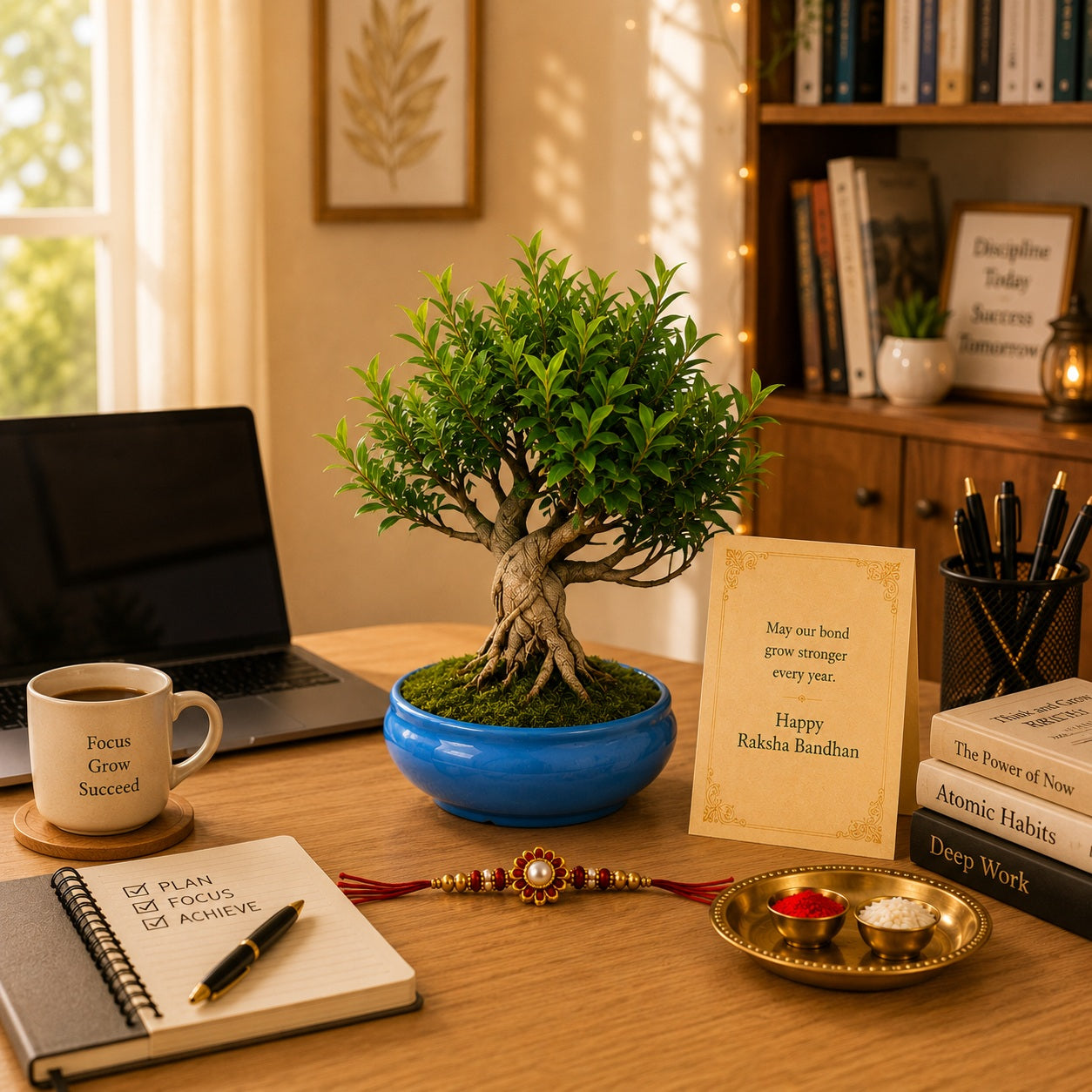 12 Year Aerial Root Ficus – Luxury Rakhi Gift
