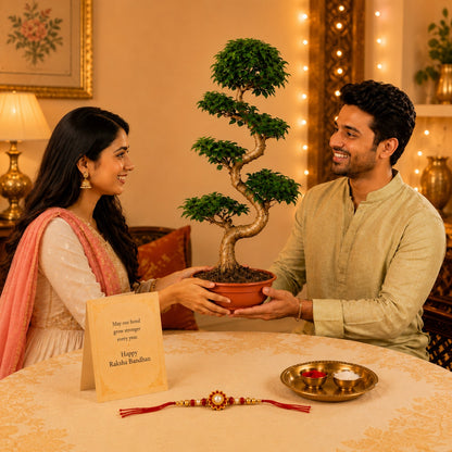 15 Year Ficus Bonsai – Luxury Rakhi Gift