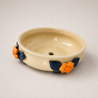 3D Petals Ceramic Pot | Decorative Flower Planter