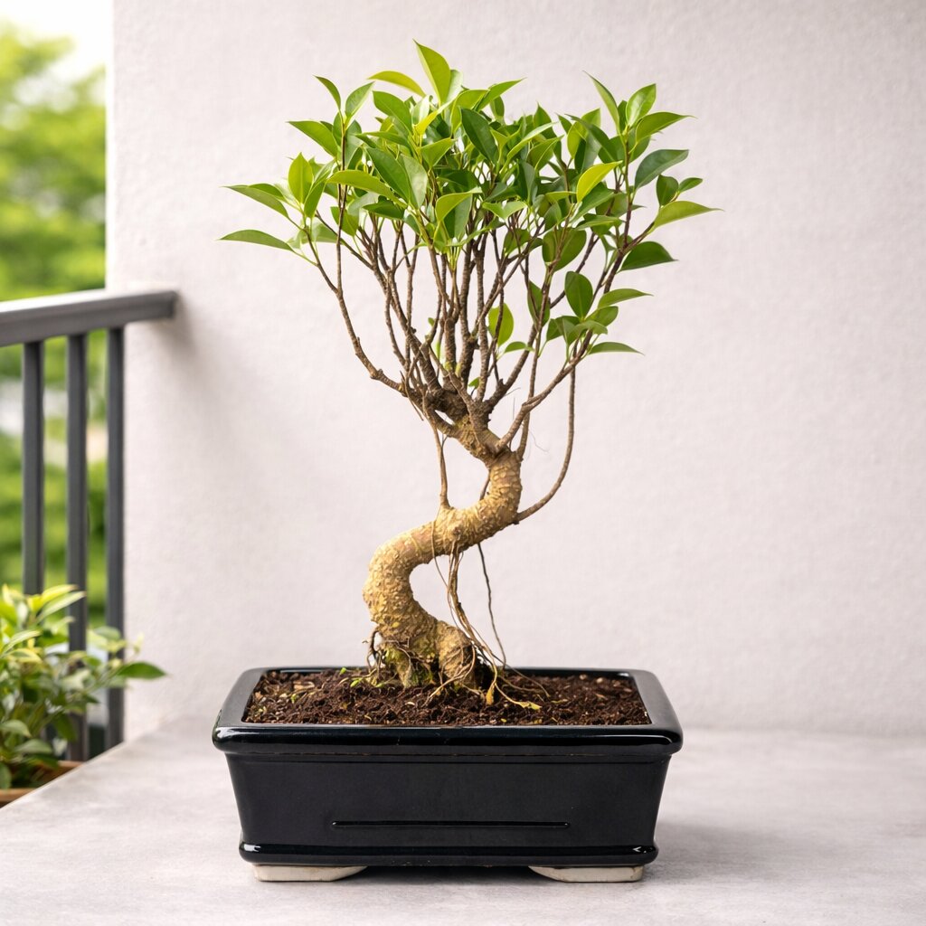 5-Years-Old Ficus Banyan Bonsai Tree 30cm Tall