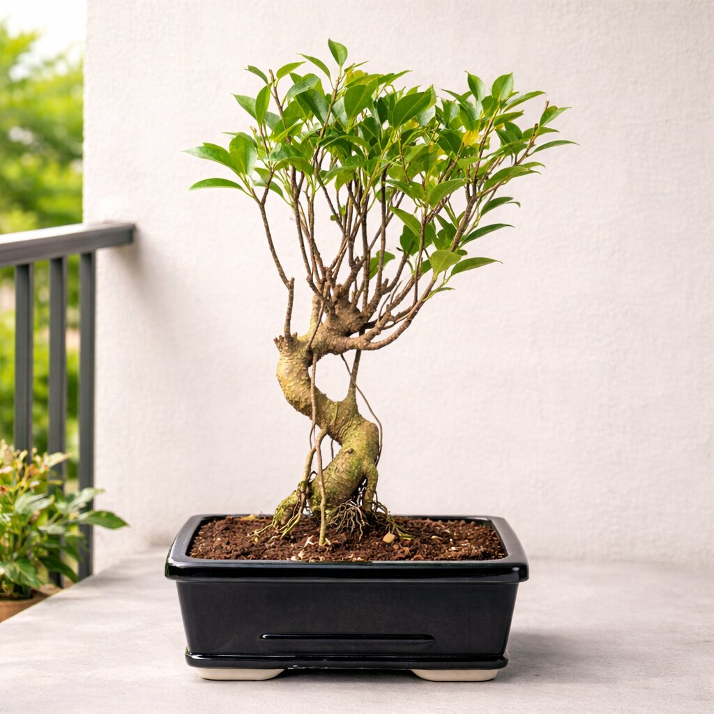 5-Years-Old Ficus Banyan Bonsai Tree 30cm Tall
