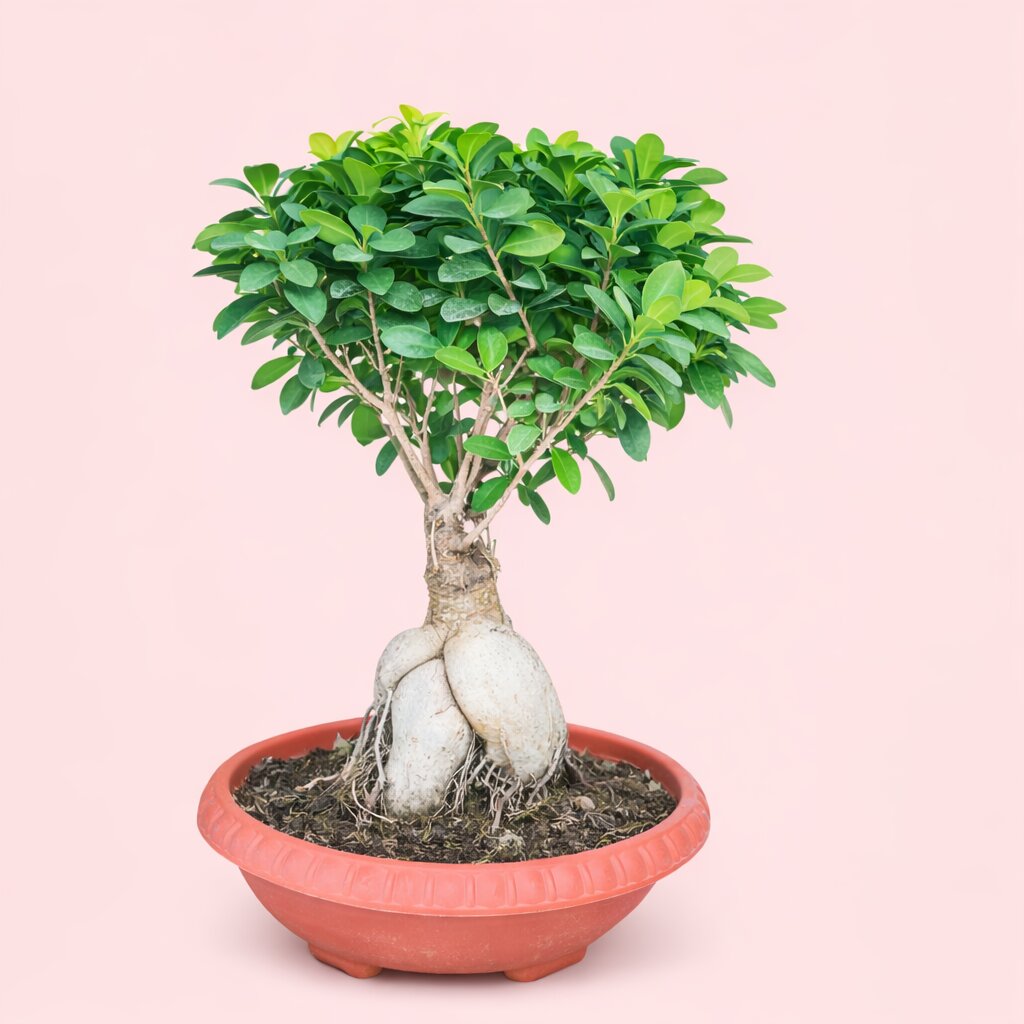 Ficus Microcarpa Bonsai Tree 8 Years 30-45 cm | Ideal for Balcony & Garden
