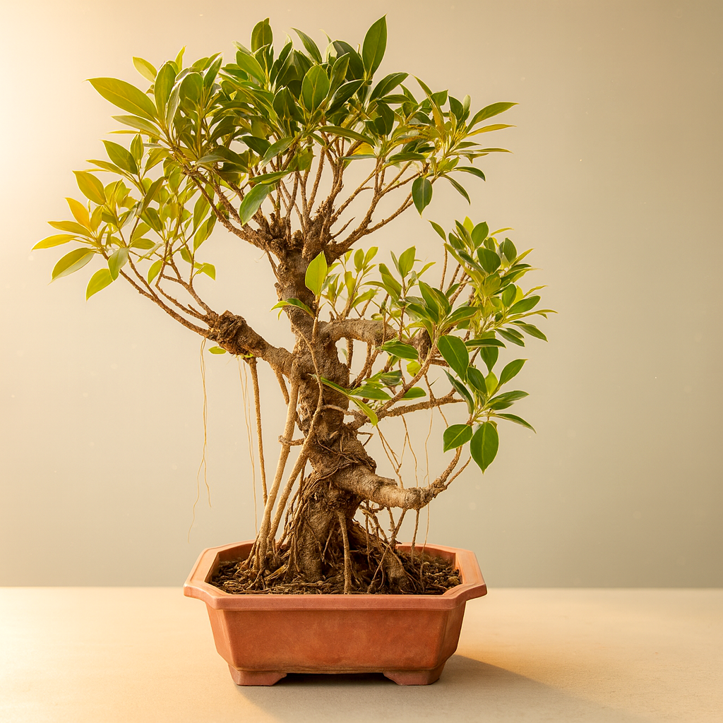 Auspicious Ficus Bonsai Tree Aerial Roots 50CM