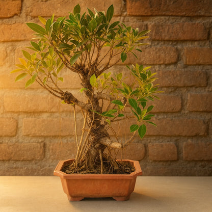 Auspicious Ficus Bonsai Tree Aerial Roots 50CM