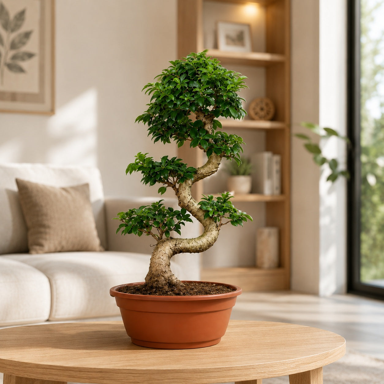 Ficus Microcarpa Indoor Bonsai Tree – 15 Years, 70cm