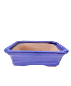Large Rectangular Sky Blue Bonsai Pot | 27 cm / 11 Inch Ceramic Planter