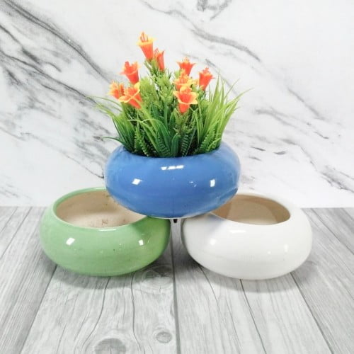 Small Bonsai Ball Ceramic Pot Ð 5.5 Inch / 14 cm (BP24577)