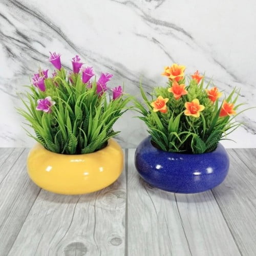 Small Bonsai Ball Ceramic Pot Ð 5.5 Inch / 14 cm (BP24577)