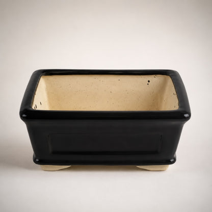 Ceramic Bonsai Planter Rectangular 8x4 inches.