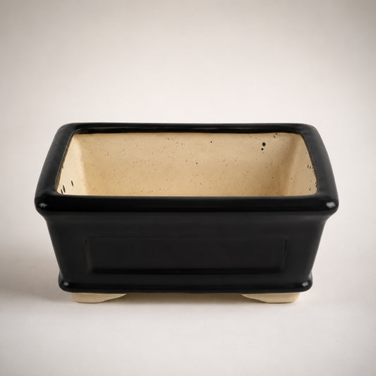 Ceramic Bonsai Planter Rectangular 8x4 inches.