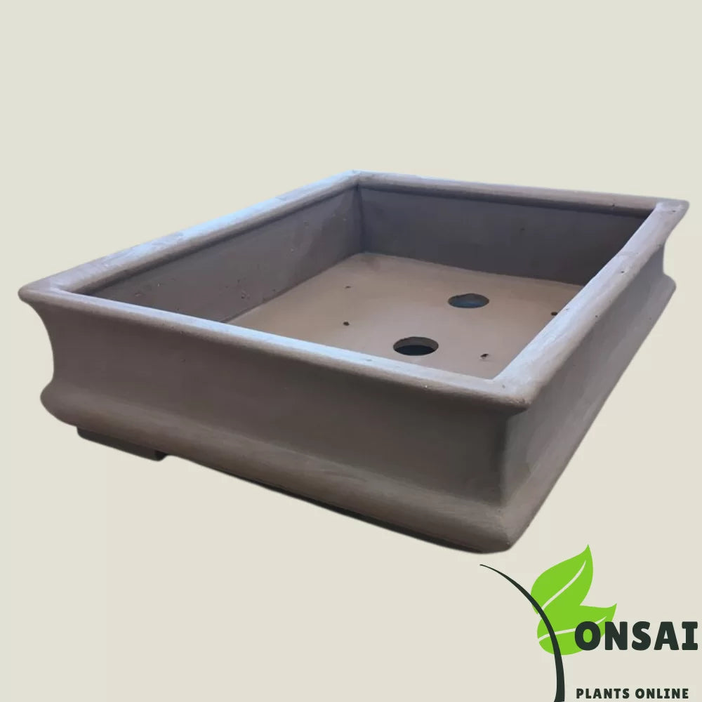 Concrete Bonsai Pot | Durable Round Planter for Outdoor Plants