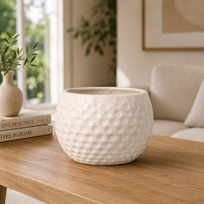 Football Style Ceramic Bonsai Pot | 15 cm / 6 Inch Unique Planter