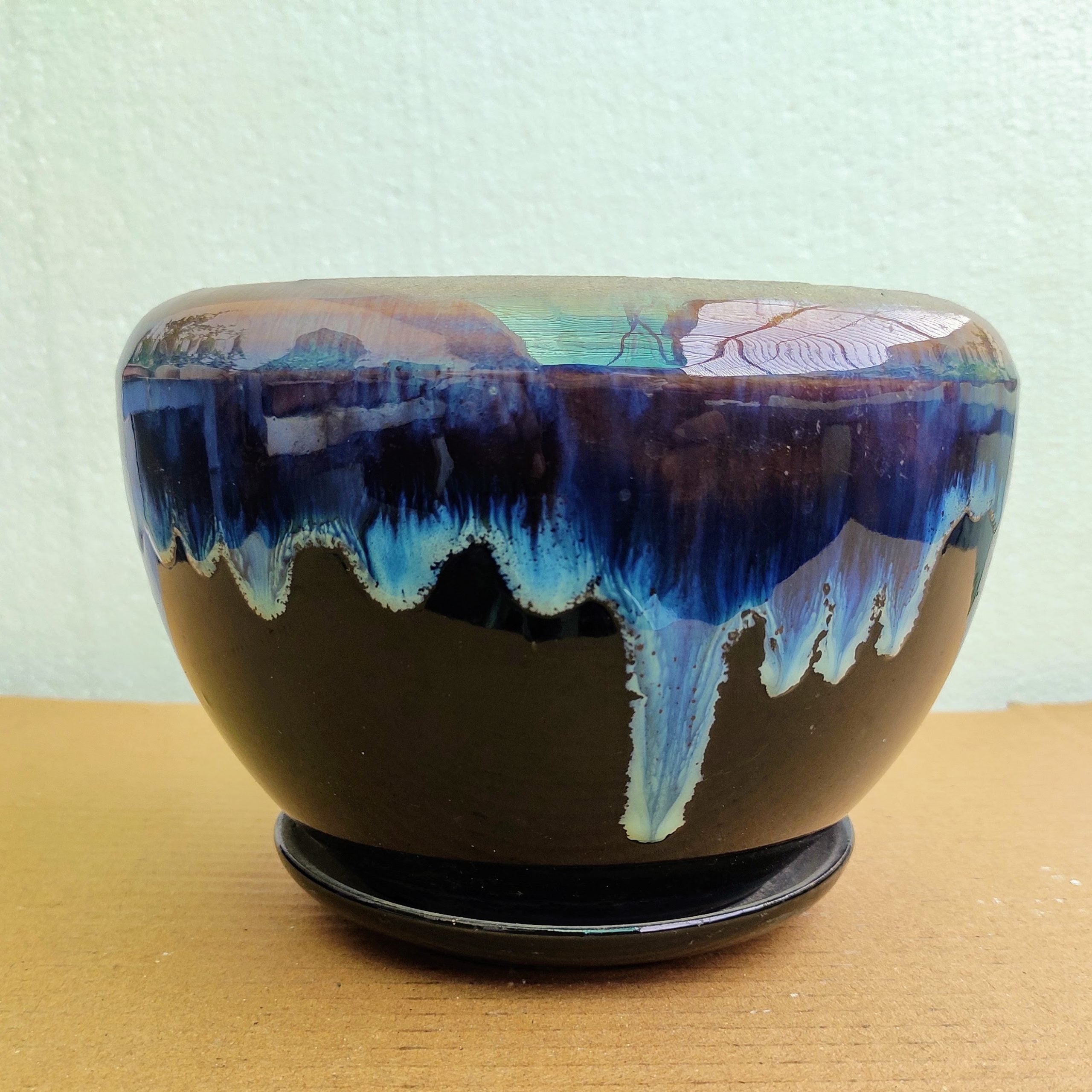 Imported Ceramic Bonsai Planter with Matching Tray | Medium Size