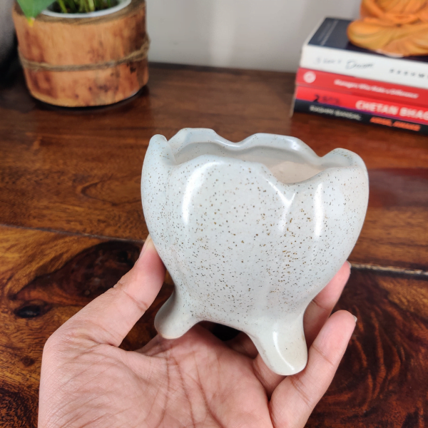 Dia-Style Small Ceramic Bonsai Pot | 9 cm / 3.5 Inch