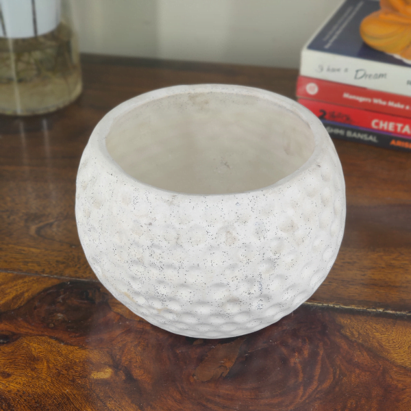 Football Style Ceramic Bonsai Pot | 15 cm / 6 Inch Unique Planter