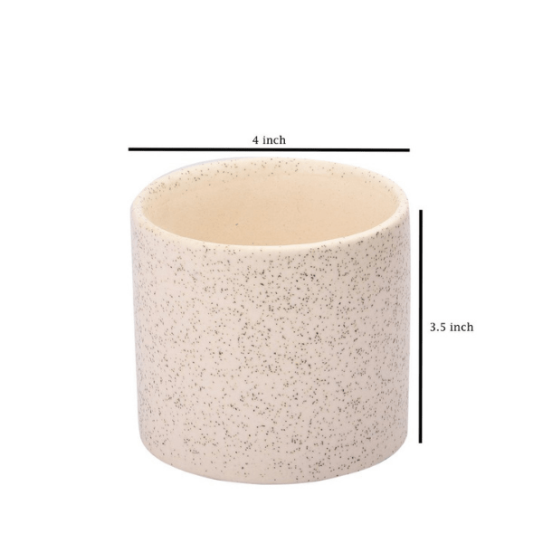 Textured Ceramic Bonsai Pot | 10 cm / 4 Inch Small Planter