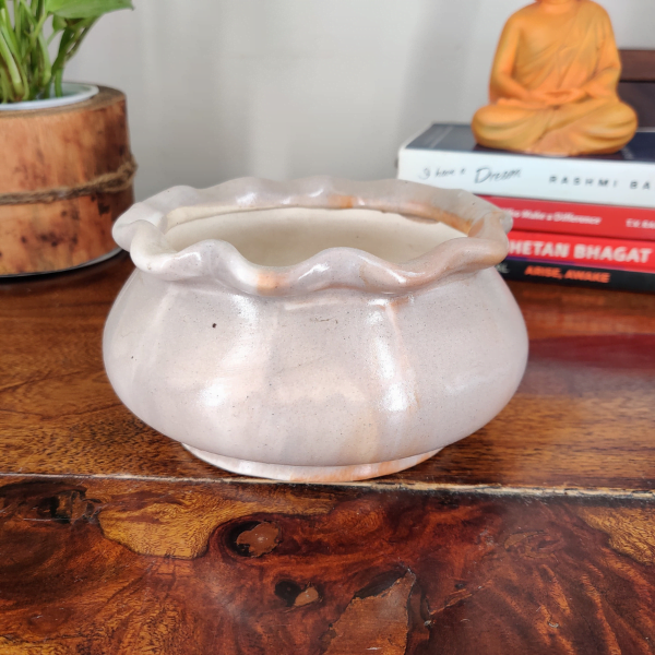 Round Base Ceramic Bonsai Pot | 14 cm / 5.5 Inch