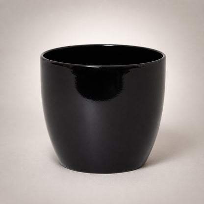 Round Ceramic Pot for Bonsai & Houseplants 5.5x5.5 inches