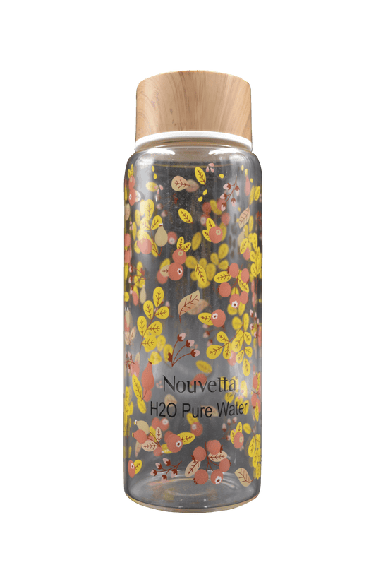 Buy Nouvetta Apricot Borosilicate Printed Bottle 750Ml - Abana Homes