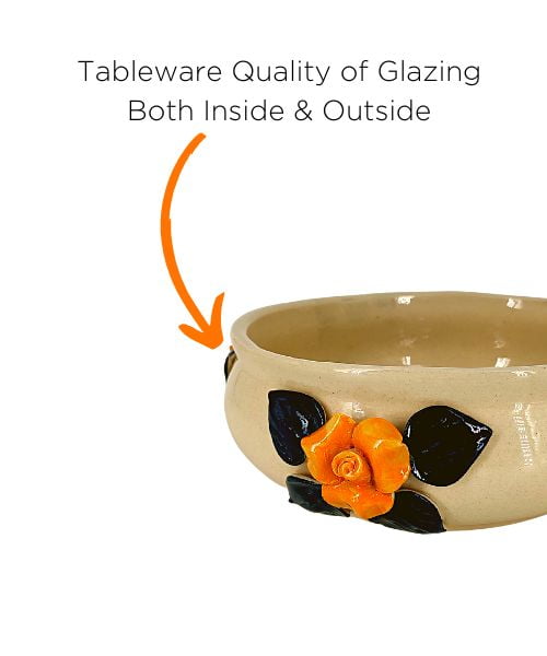3D Petals Ceramic Pot | Decorative Flower Planter