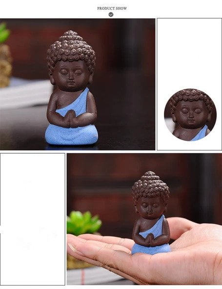 Small Buddha Statue Monk Figurine