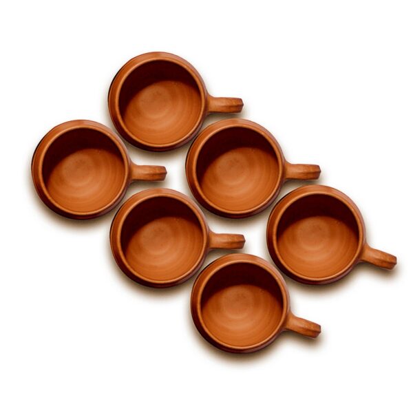 Clay Tea Cup Set - (6 pieces)