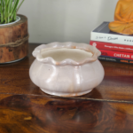 Get this glazed ceramic bonsai pot with round base