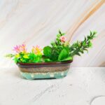 Flue Glaze Ceramic Bonsai Pot