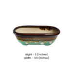 Flue Glaze Ceramic Bonsai Pot